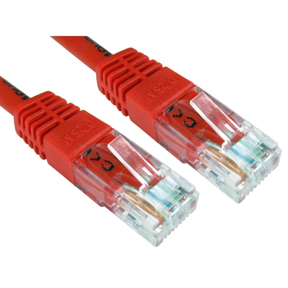 Photos - Ethernet Cable Cables Direct 0.25m CAT6 Patch Cable  ERT-600-HR (Red)