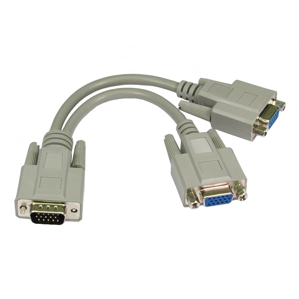 Cables Direct Men's Svga To 2X Fe Svga Ddc Splitter Cable
