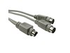 Cables Direct 0.25m Male PS2 to 2x Female PS2 Splitter Cable