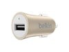 Belkin MixitUp 2.4A USB Car Charger (Gold)