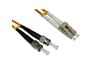 Cables Direct 0.5m OM2 Fibre Optic Cable, LC - ST (Multi-Mode)