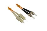Cables Direct 5m OM2 Fibre Optic Cable, ST - SC (Multi-Mode)