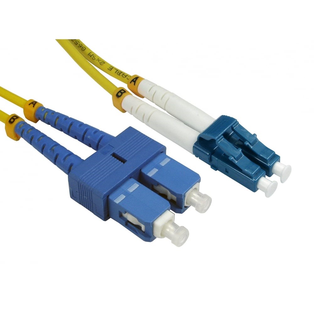 Photos - Ethernet Cable Cables Direct 2m OS2 Fibre Optic Cable, LC - SC  FB2S-LCSC-02 (Single Mode)