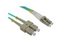 Cables Direct 1m OM3 Fibre Optic Cable, LC-SC (Multi-Mode)