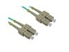 Cables Direct 0.5m OM3 Fibre Optic Cable, SC-SC (Multi-Mode)
