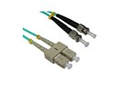 Cables Direct 5m OM3 Fibre Optic Cable, ST-SC (Multi-Mode)