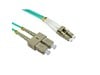 Cables Direct 3m OM4 Fibre Optic Cable, LC-SC (Multi-Mode)