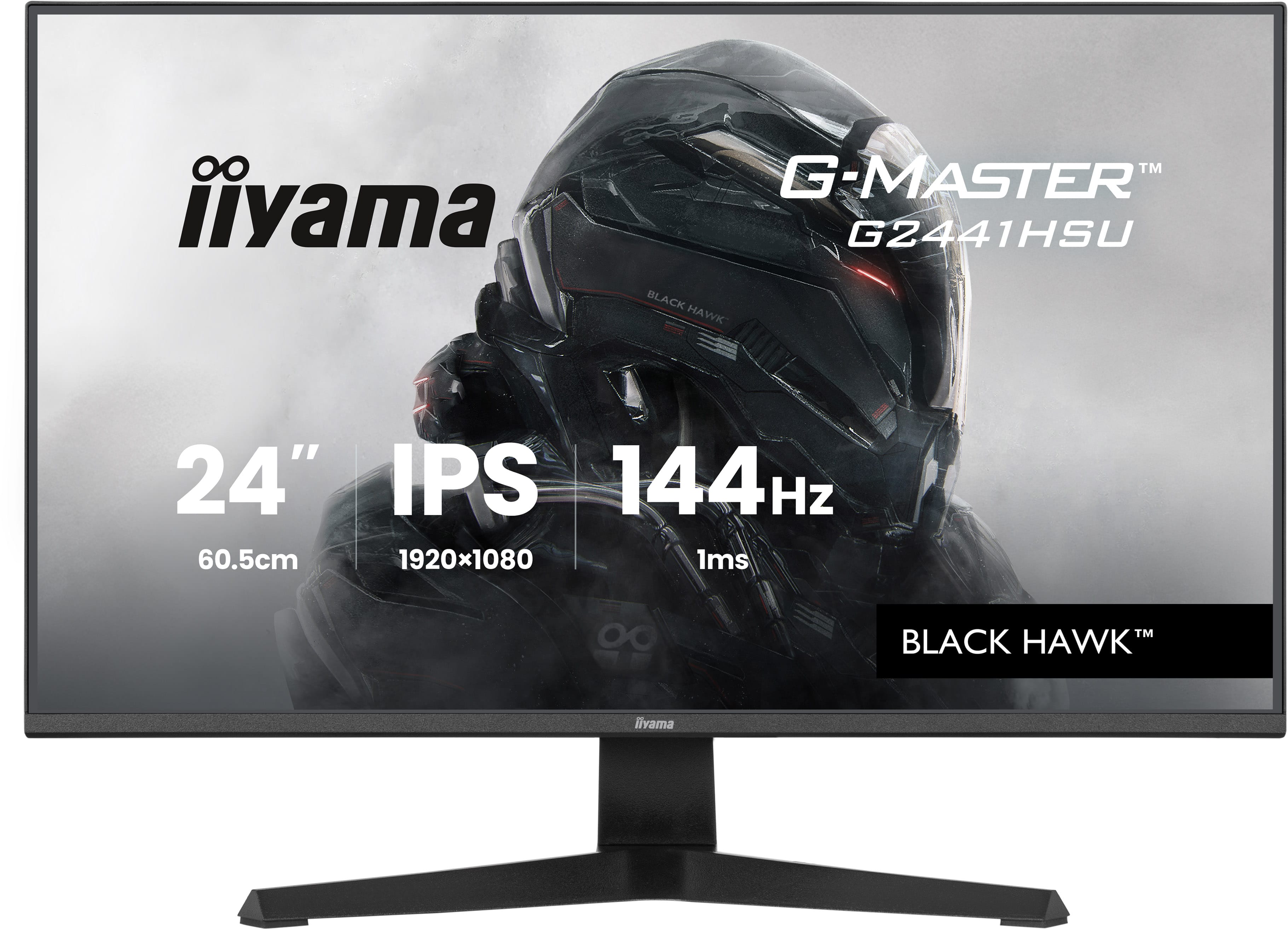 iiyama G2441HSU-B1 24" Monitor, 144Hz, 1ms, Speakers, HDMI, DP