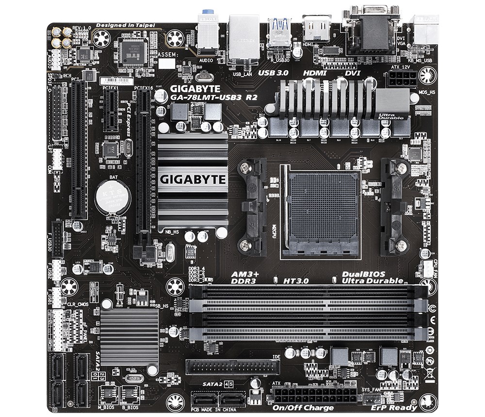 Gigabyte 78LMTUSB3 R2 AMD Socket AM3+ Motherboard GA78LMTUSB3 R2