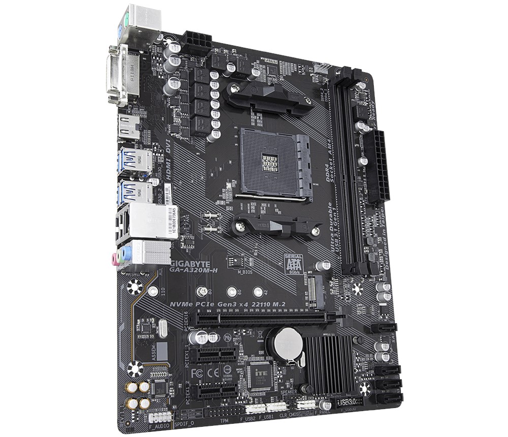Gigabyte A320MH AMD Socket AM4 Motherboard GAA320MH CCL