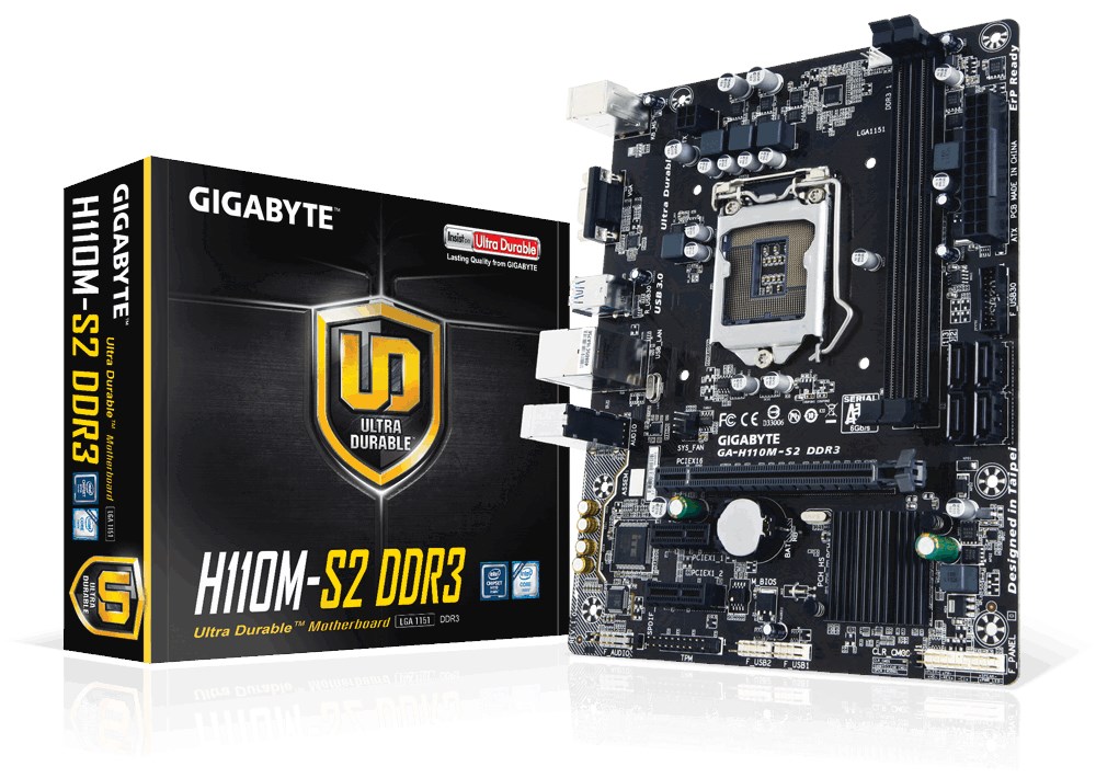 Gigabyte H110MS2 DDR3 Intel Motherboard GAH110MS2 DDR3 CCL Computers