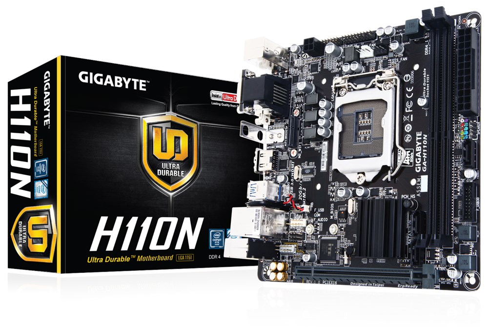 Gigabyte H110N ITX Motherboard for Intel Socket 1151 CPUs GAH110N
