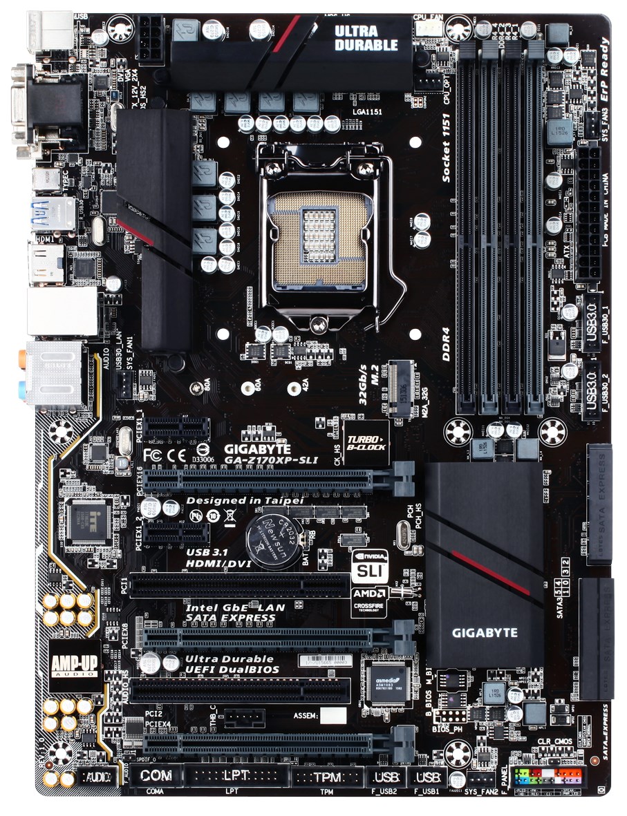 Gigabyte Ultra Durable Z170XP-SLI Motherboard Intel Core i3/i5/i7