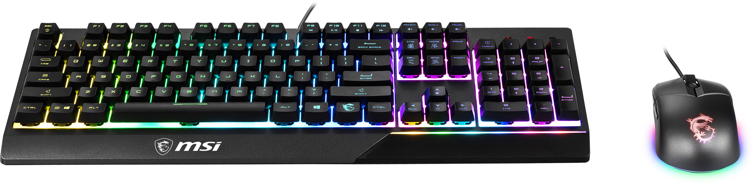 MSI Vigor GK30 Combo RGB Mem-Chanical Keyboard and Mouse Bundle