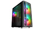 GameMax F15G Mid Tower Gaming Case - Black 