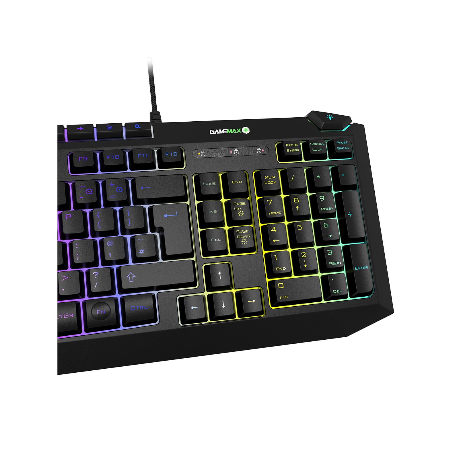 GameMax Pulse 4-in-1 Keyboard, Mouse, Headset, Mouse Pad Combo Kit ...