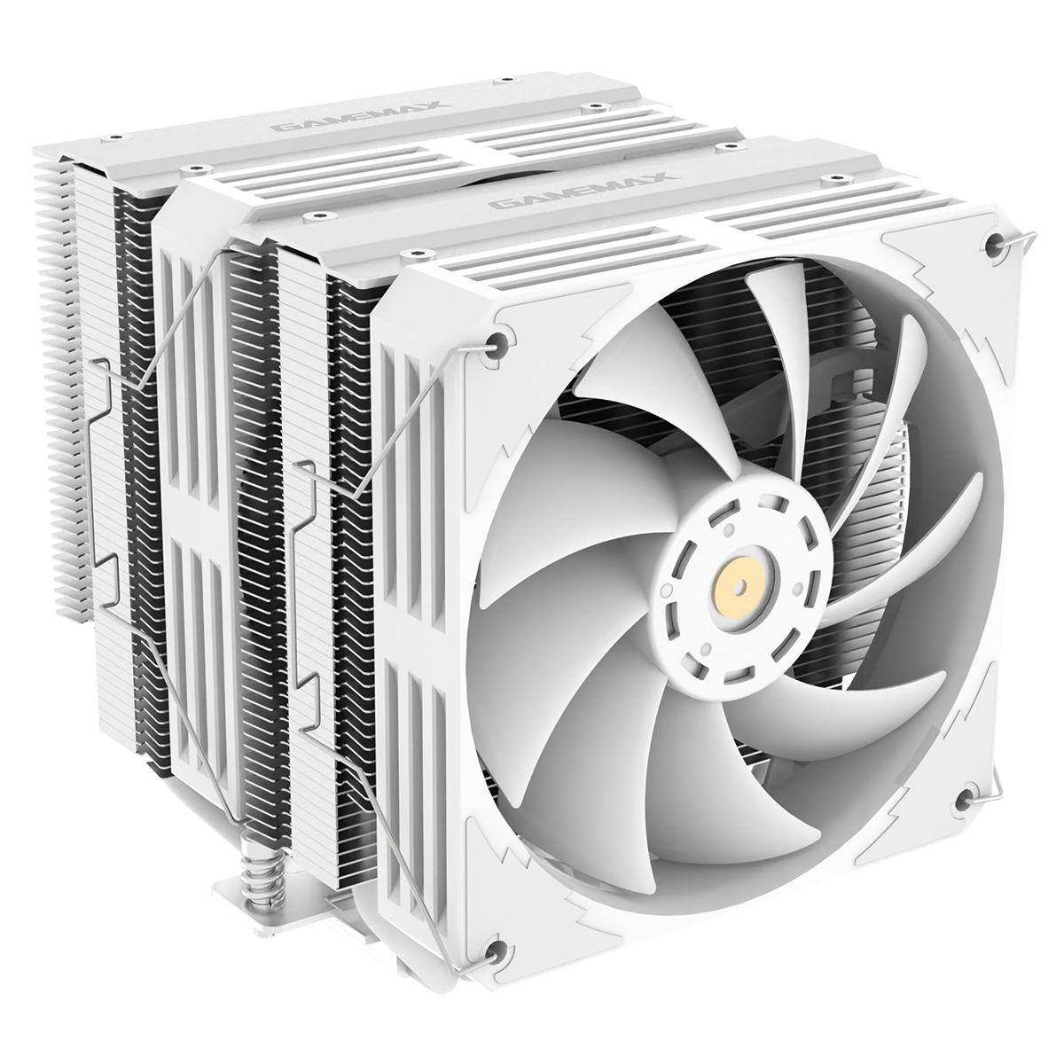 GameMax Rampage Twin600 Dual-Tower CPU Cooler in White