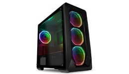 GameMax Kamikaze Pro Mid Tower Gaming Case - Black 