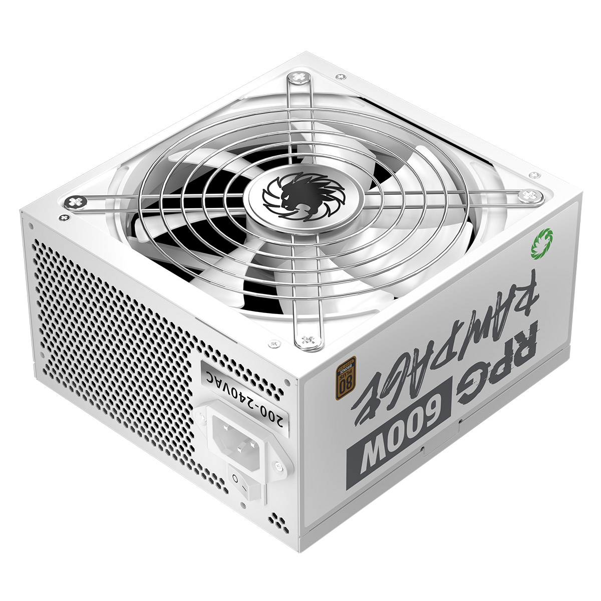 GameMax GMXRPG600 Rampage 600W White Wired 80 Plus Bronze ATX Power Supply