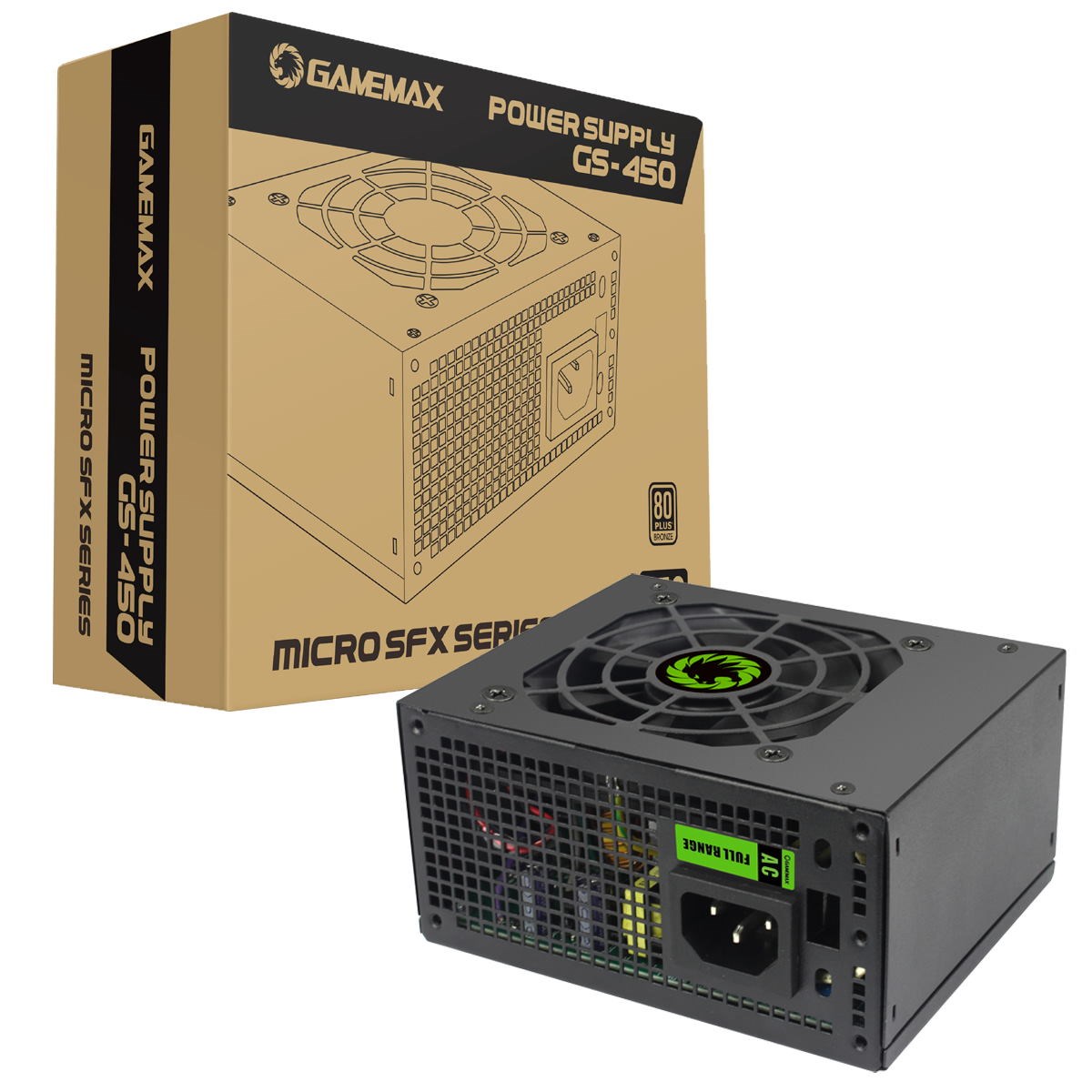 Photos - PSU Gamemax 450W  GS450 80 Plus Bronze  GS-450 