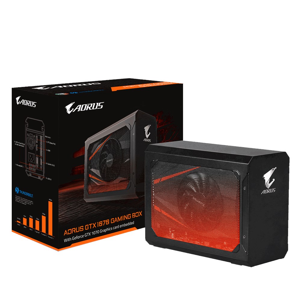 Gigabyte AORUS GTX 1070 Gaming Box (8GB) External Graphics Card Thunderbolt 3 USB TypeC