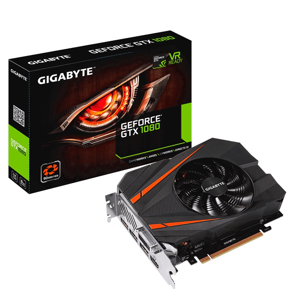 Gigabyte GeForce GTX 1080 Mini 8GB Graphics Card - GV-N1080IX-8GD | CCL