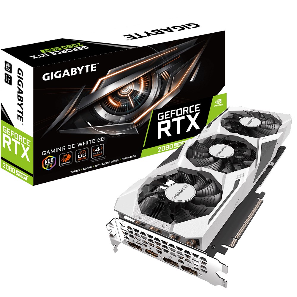 Gigabyte GeForce RTX 2080 SUPER GAMING OC WHITE 8GB Overclocked