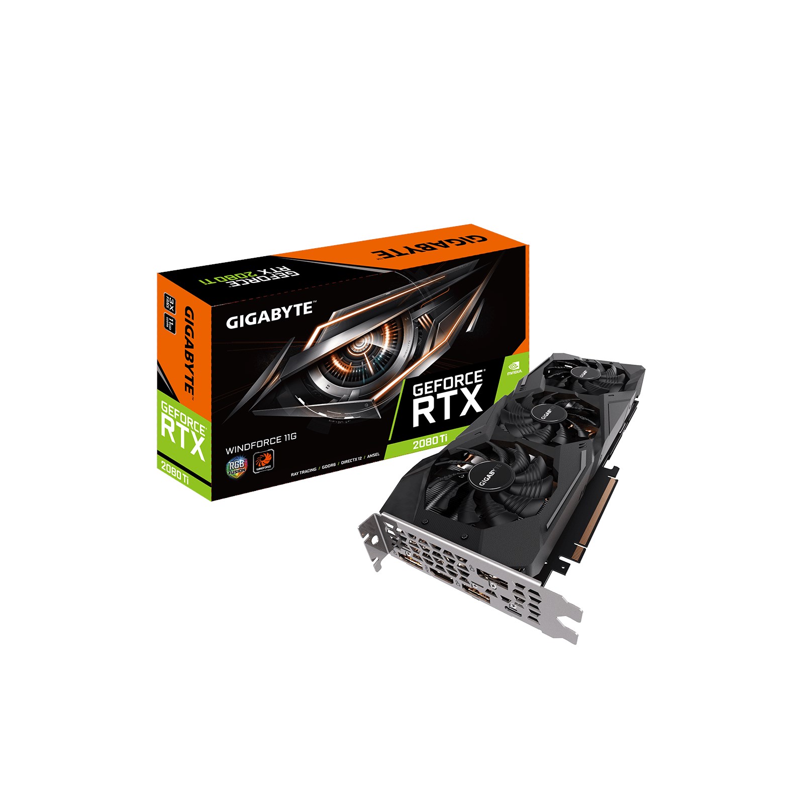 Gigabyte GeForce RTX 2080 Ti Windforce 11GB GPU GV N208TWF3 11GC CCL