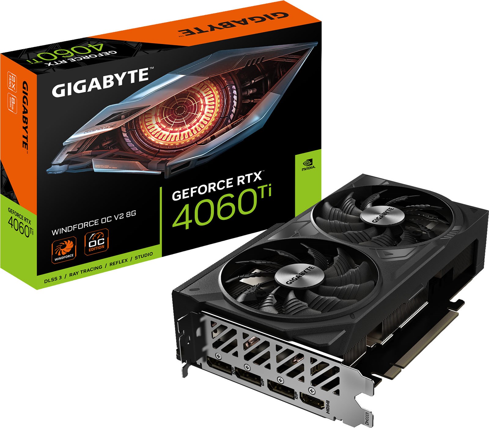 GK-RTX4060Ti-E8GB/WHITE/DF | GK-RTX4060Ti-E8GB/WHITE/DF