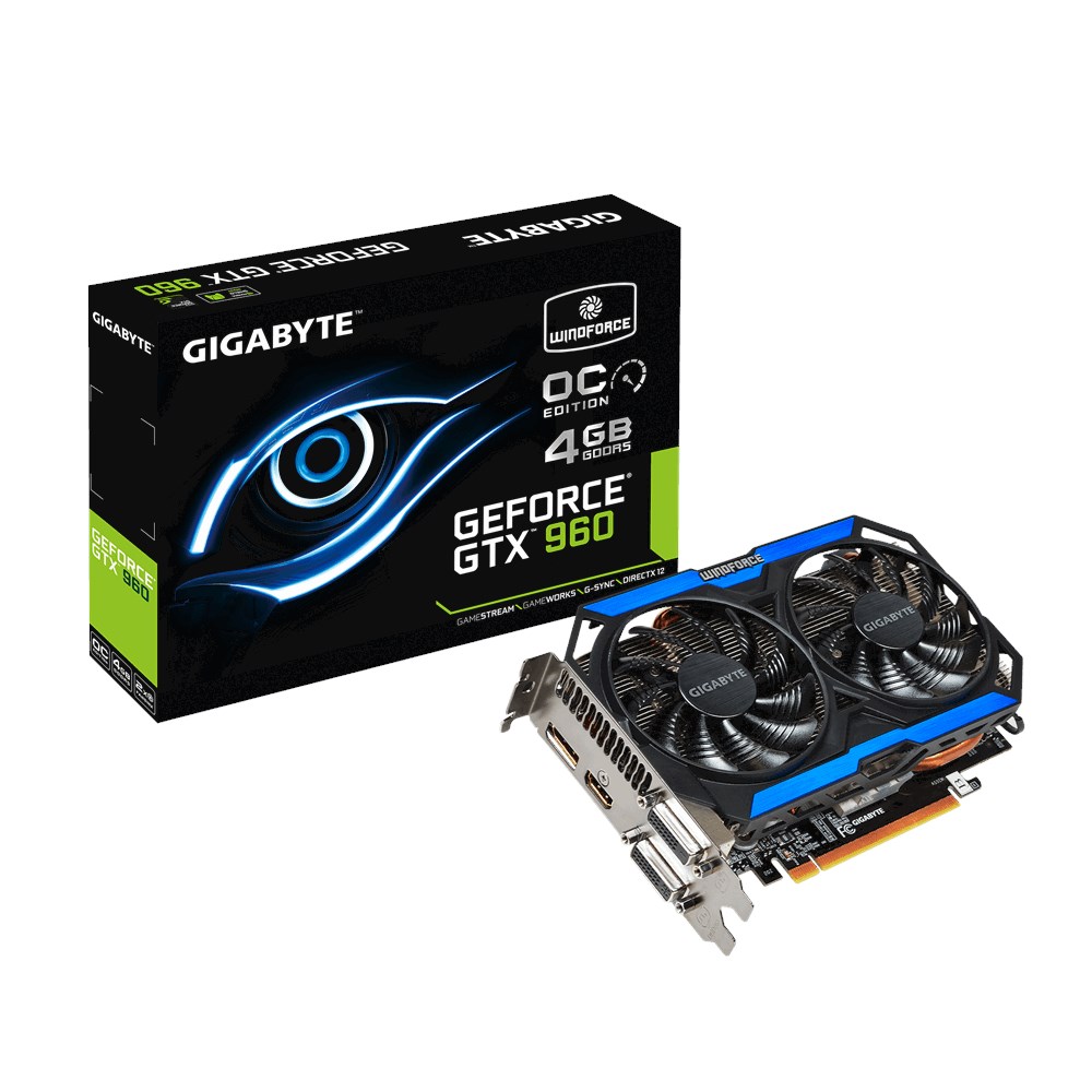 Gigabyte GeForce GTX 960 Windforce 4GB Card - GV-N960OC-4GD | CCL Computers