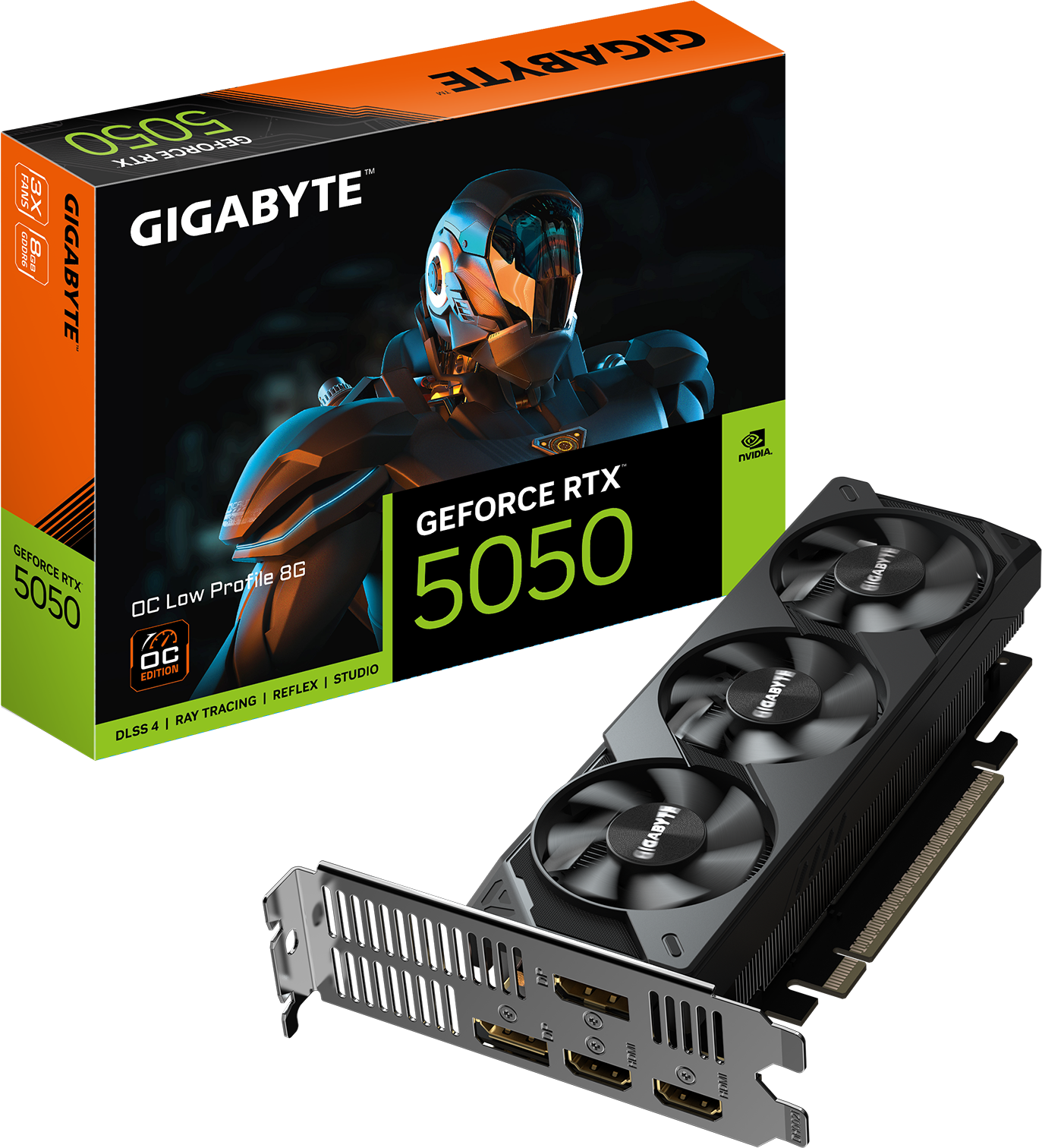 Gigabyte GeForce RTX 5050 LP OC 8GB GDDR6 Low Profile Graphics Card