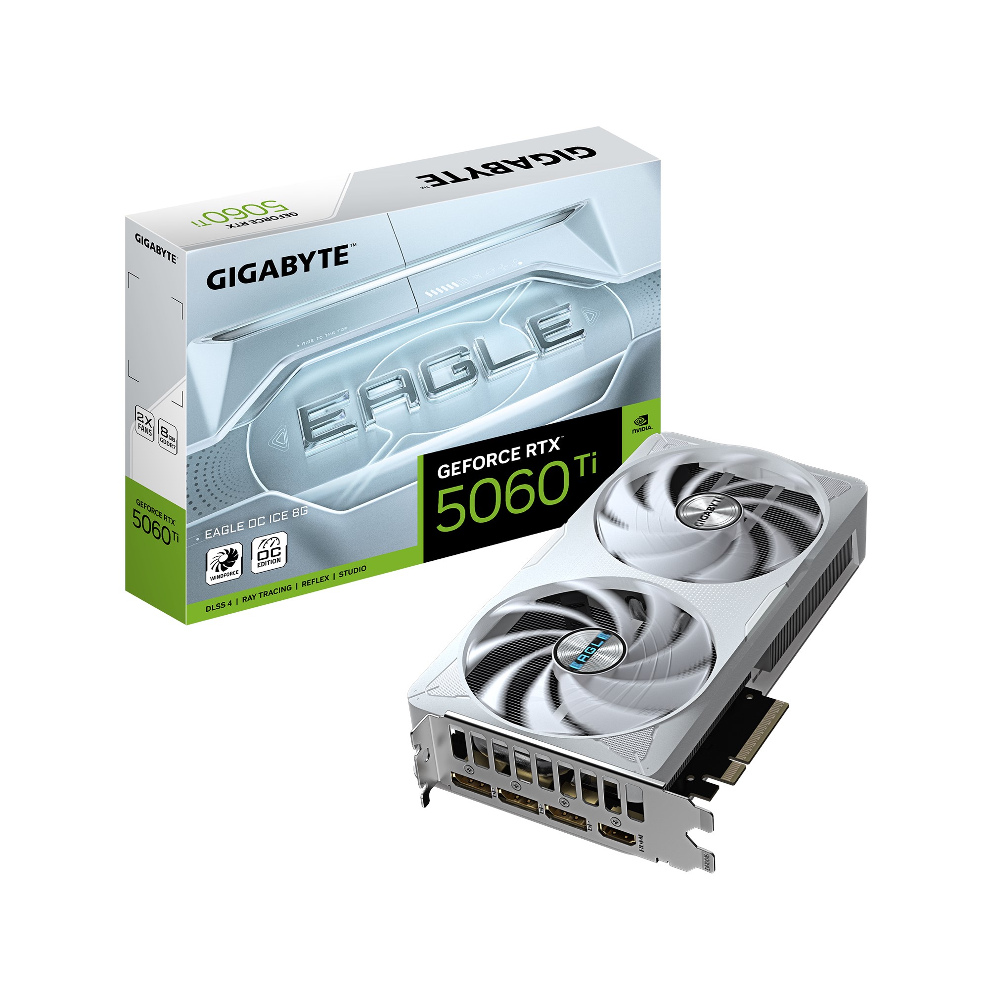 Gigabyte GeForce RTX 5060 Ti EAGLE ICE OC 16GB GPU - GV