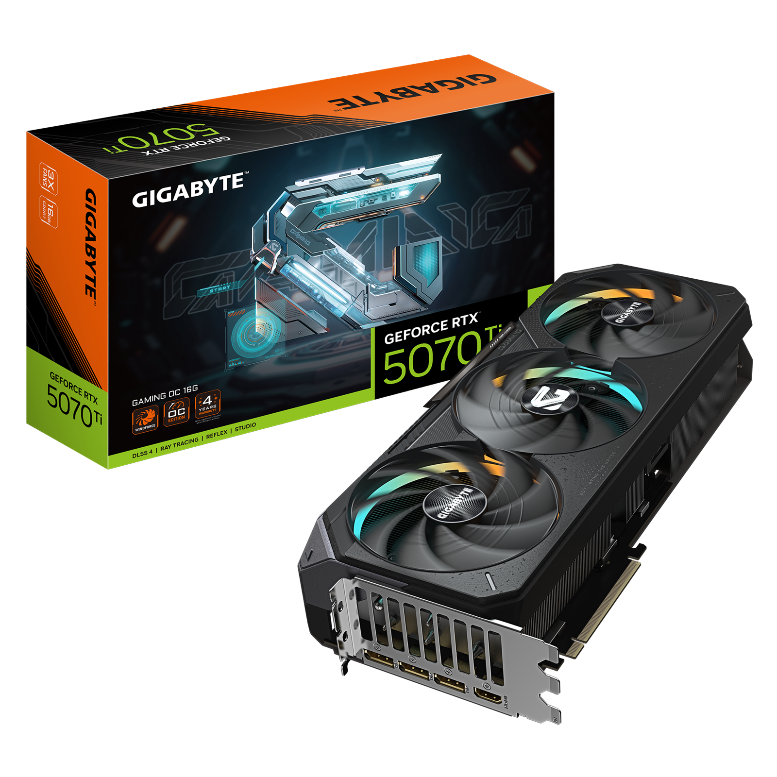 Photos - Graphics Card Gigabyte GeForce RTX 5070 Ti GAMING OC 16GB GDDR7  GV-N507TGAMING OC-16GD 