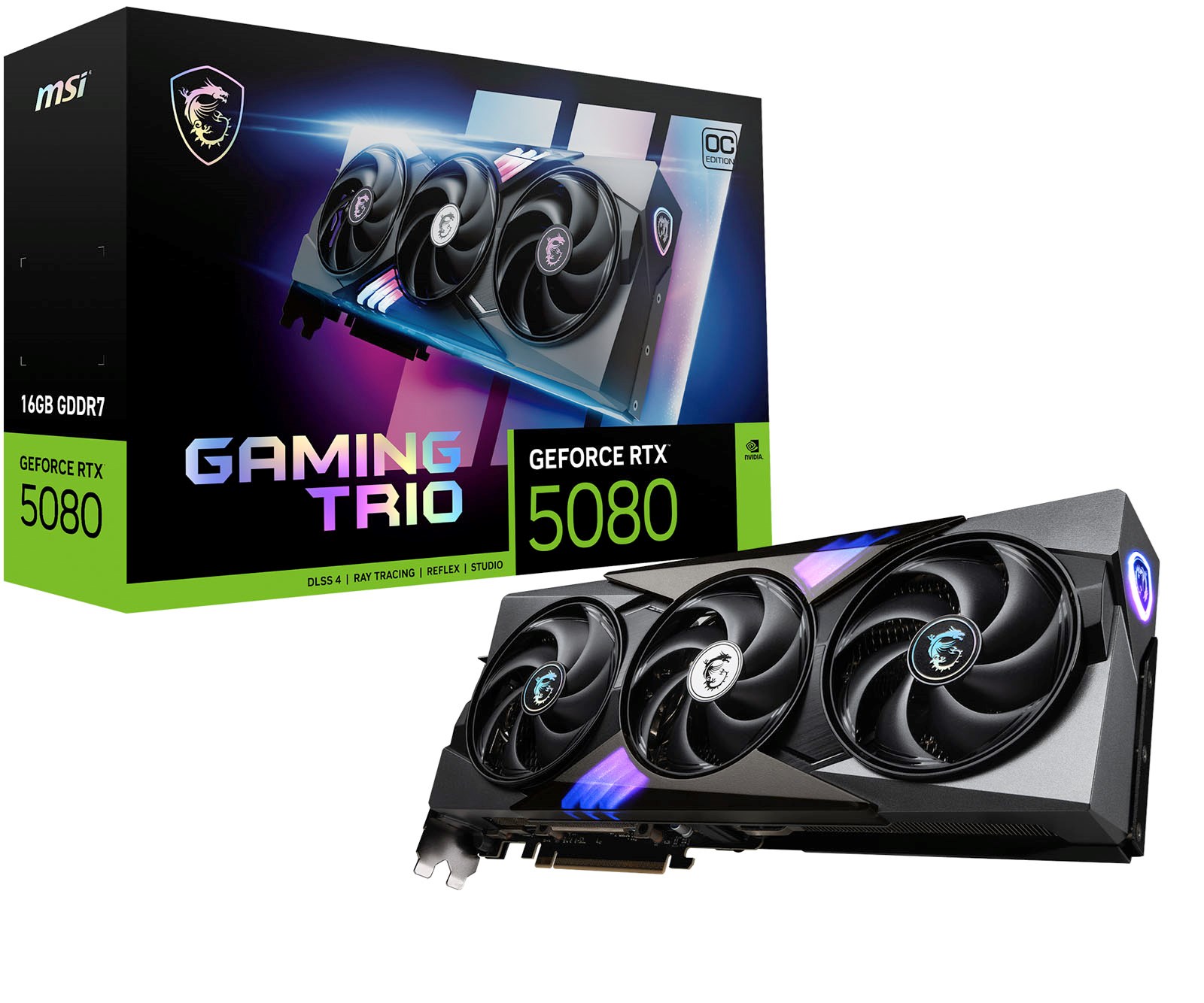 MSI GeForce RTX 5080 GAMING TRIO OC 16GB GPU - G5080-16GTC | CCL