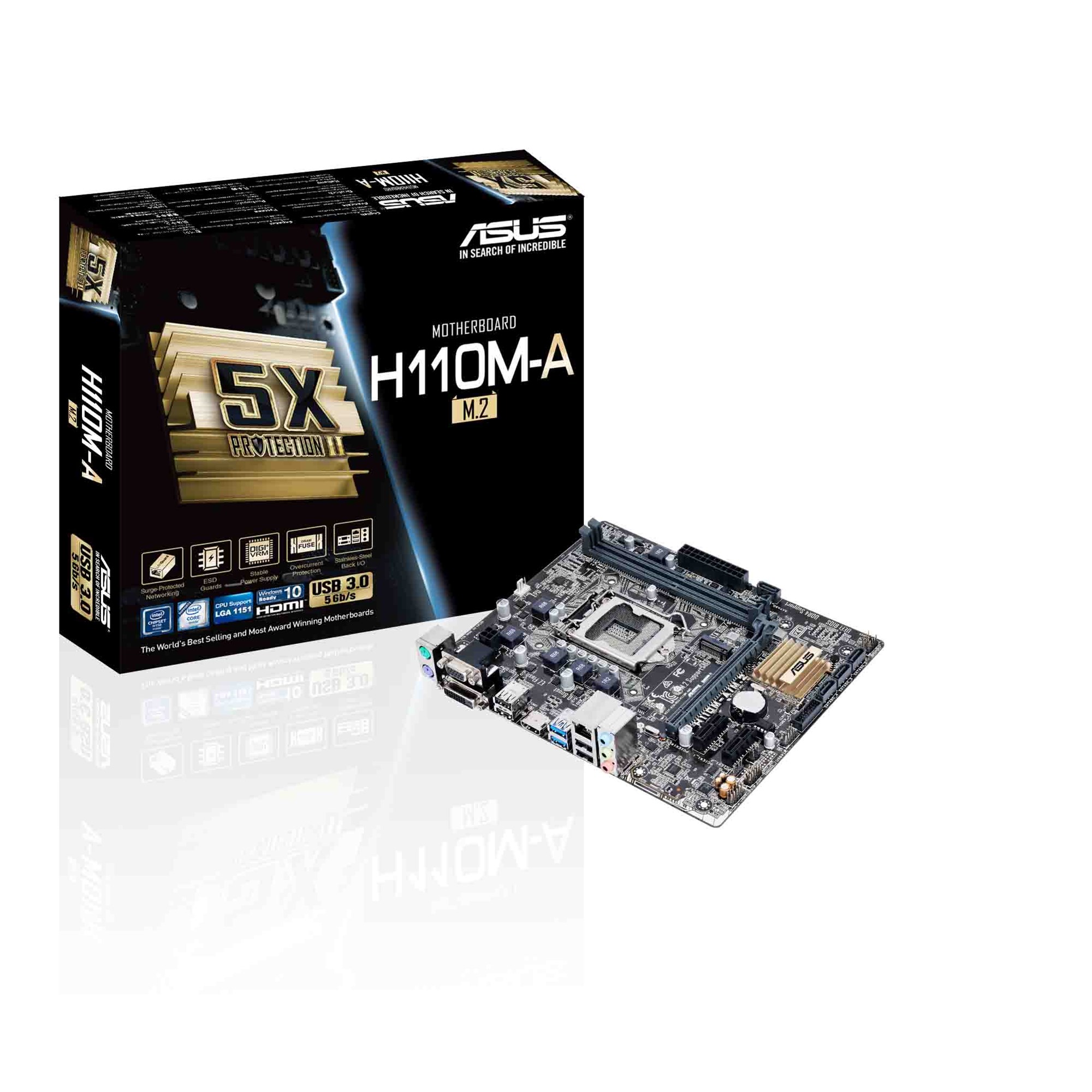 ASUS H110M-A/M.2 Intel Socket 1151 Motherboard - 90MB0R60-M0EAY0 | CCL ...