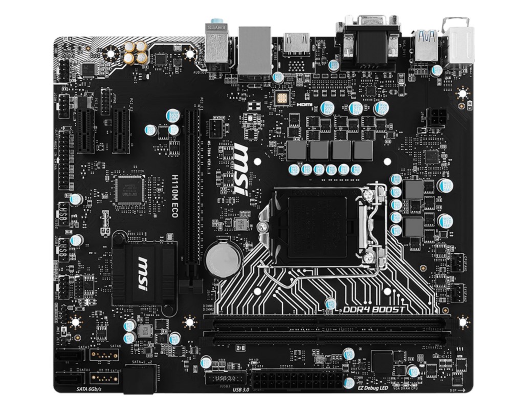 MSI H110M ECO Intel Socket 1151 Motherboard - H110M ECO | CCL Computers