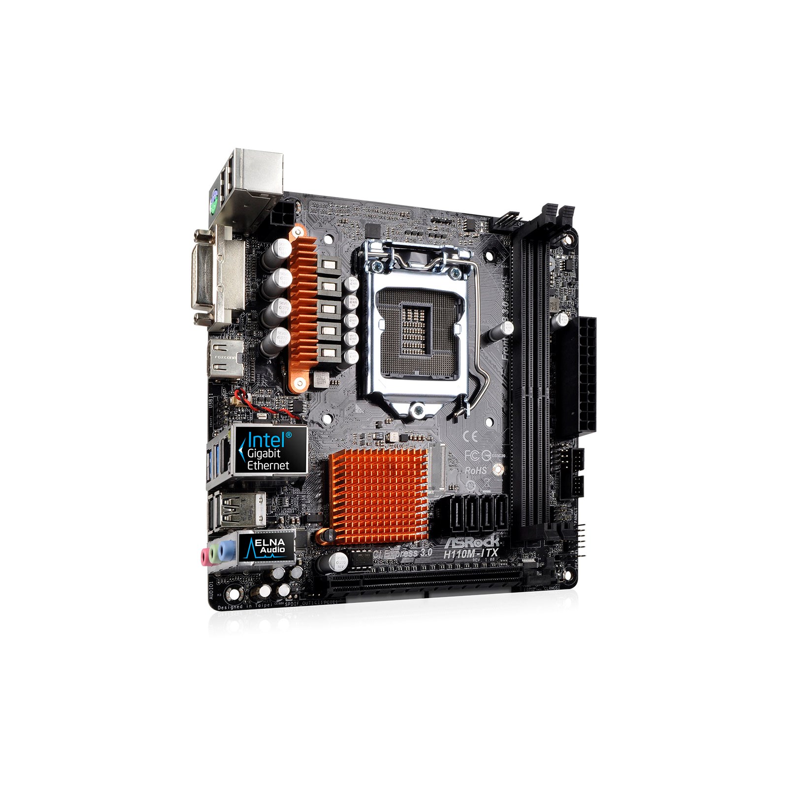 ASRock H110M-ITX Intel Socket 1151 Motherboard - H110M-ITX | CCL Computers