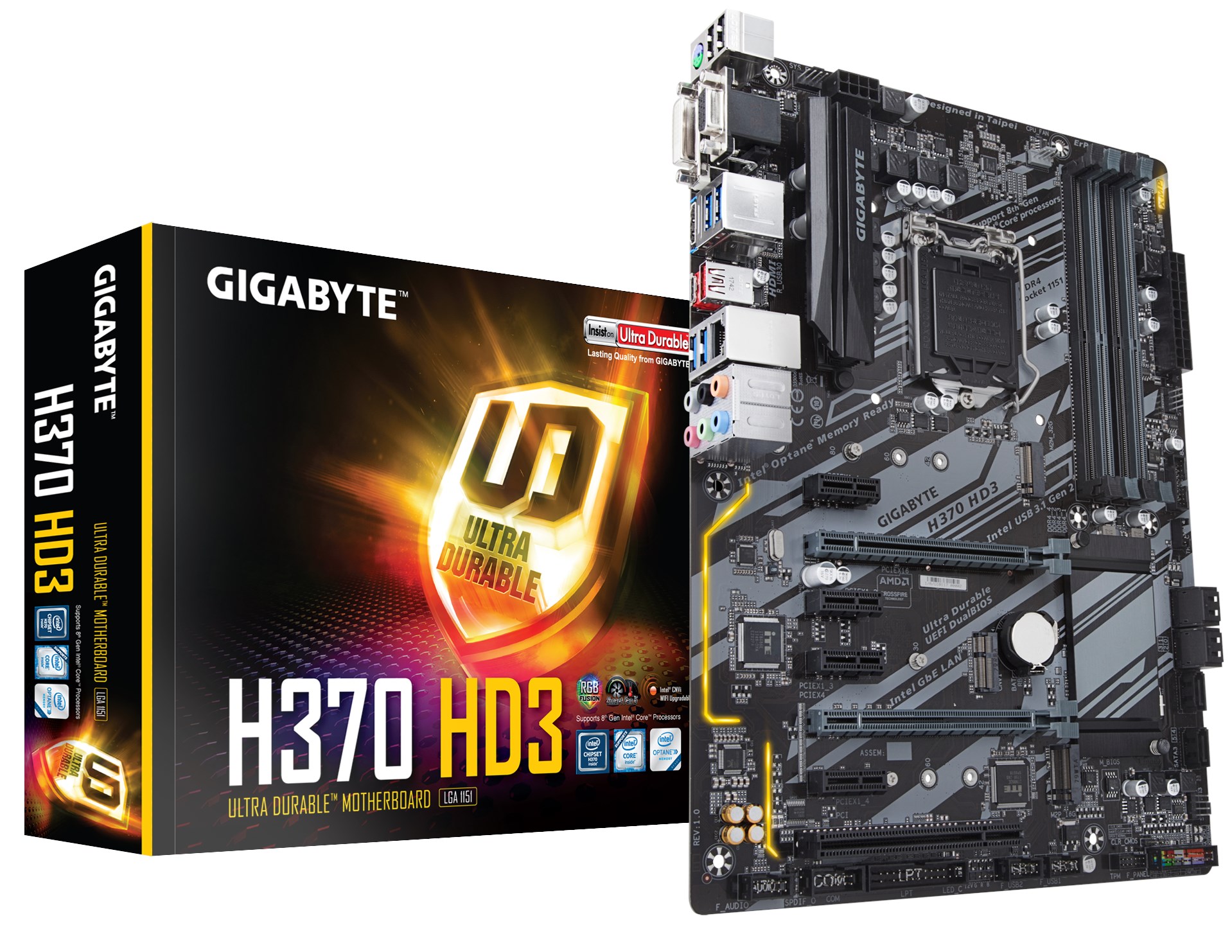 Gigabyte H370 HD3 Intel Socket 1151 Motherboard H370 HD3 CCL Computers