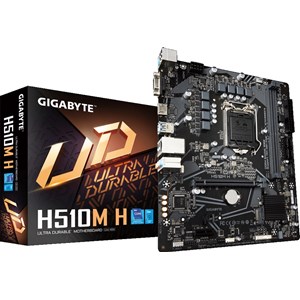 Gigabyte H510M H Motherboard, mATX, Intel Socket 1200, H510 Chipset