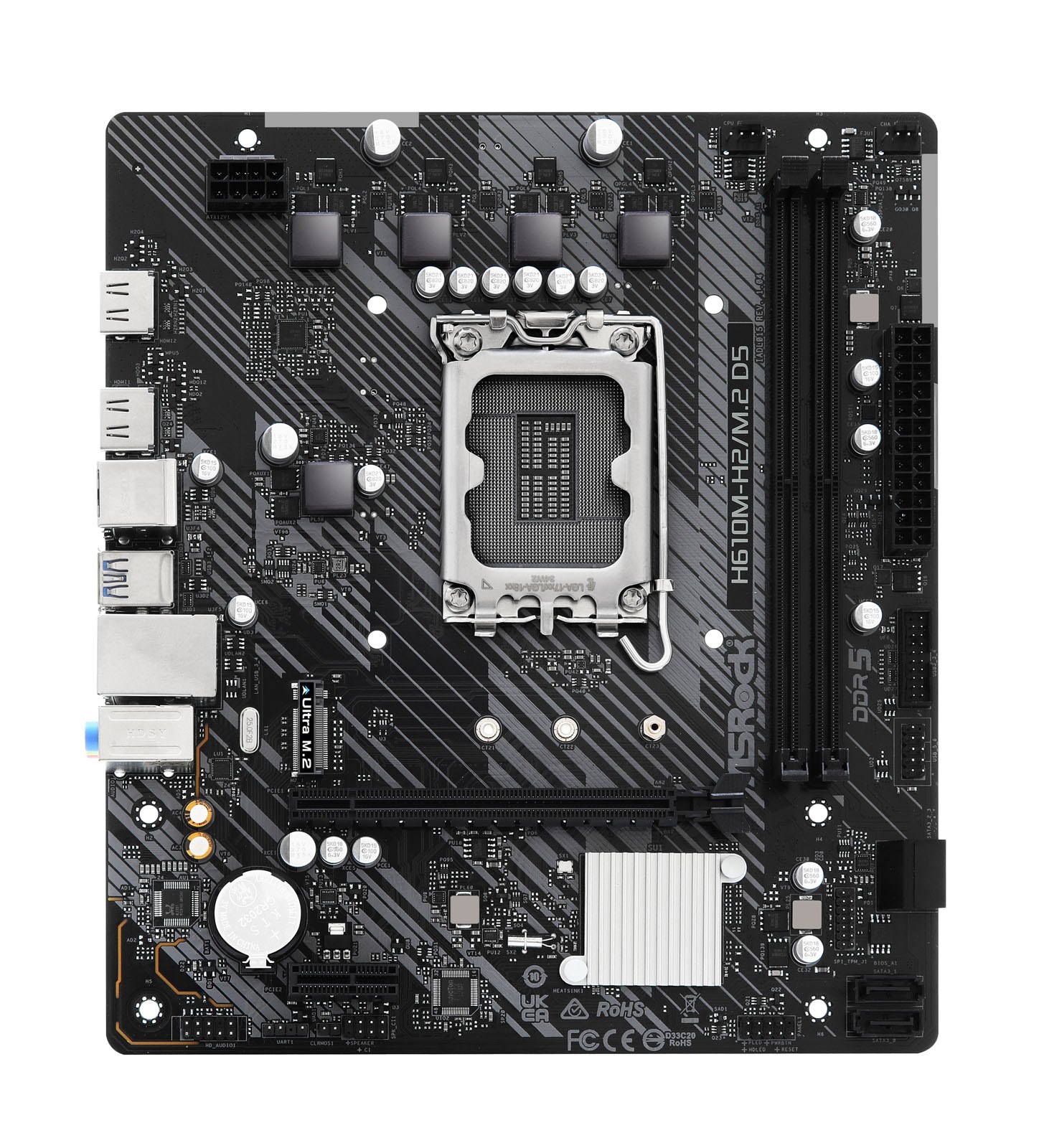 ASRock H610M-H2/M.2 D5 Intel Socket 1700 Motherboard - 90