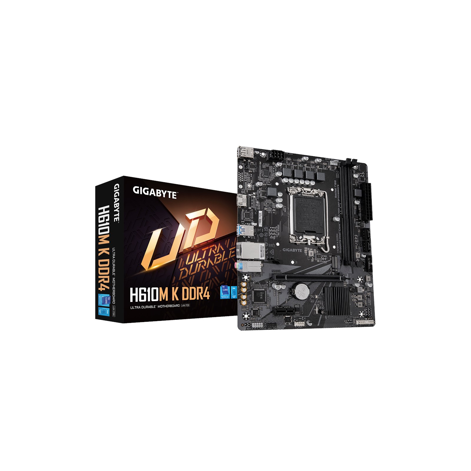 Gigabyte H610M K DDR4 Intel Socket 1700 Motherboard - H610M Gigabyte H610M K DDR4 Intel Socket 1700 Motherboard - H610M