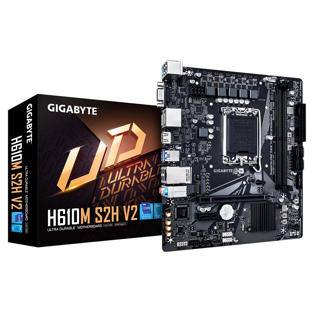 Gigabyte H610M S2H V2 Intel Socket 1700 Motherboard - H610M S2H V2