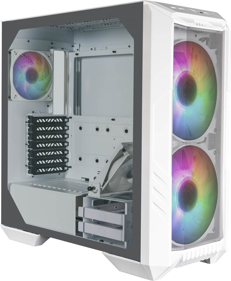 Cooler Master HAF 500 Mid Tower Case - White