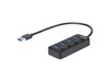 StarTech.com 4-Port USB 3.0 Hub with Individual Switches (Black)