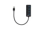 StarTech.com 4-Port USB 3.0 Hub with Individual Switches (Black)