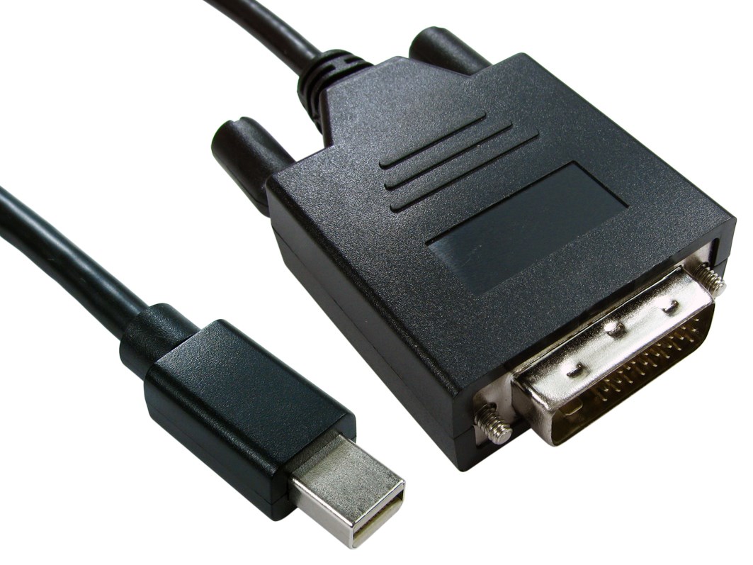 Photos - Cable (video, audio, USB) Cables Direct (2m) Mini DisplayPort to DVI-D Cable  HDMINIDP-DVI-2M (Black)