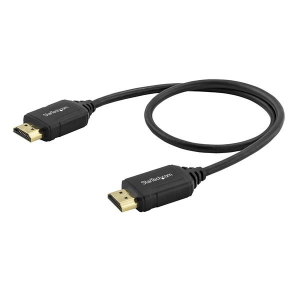 Photos - Cable (video, audio, USB) Startech.com  Premium High Speed HDMI Cable with Ethernet - 4K HDMM5 (0.5m)