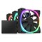 NZXT Aer RGB 2 120mm Triple Starter Pack of Chassis Fans in Black with Fan Controller