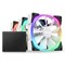 NZXT Aer RGB 2 120mm Triple Starter Pack of Chassis Fans in White with Fan Controller
