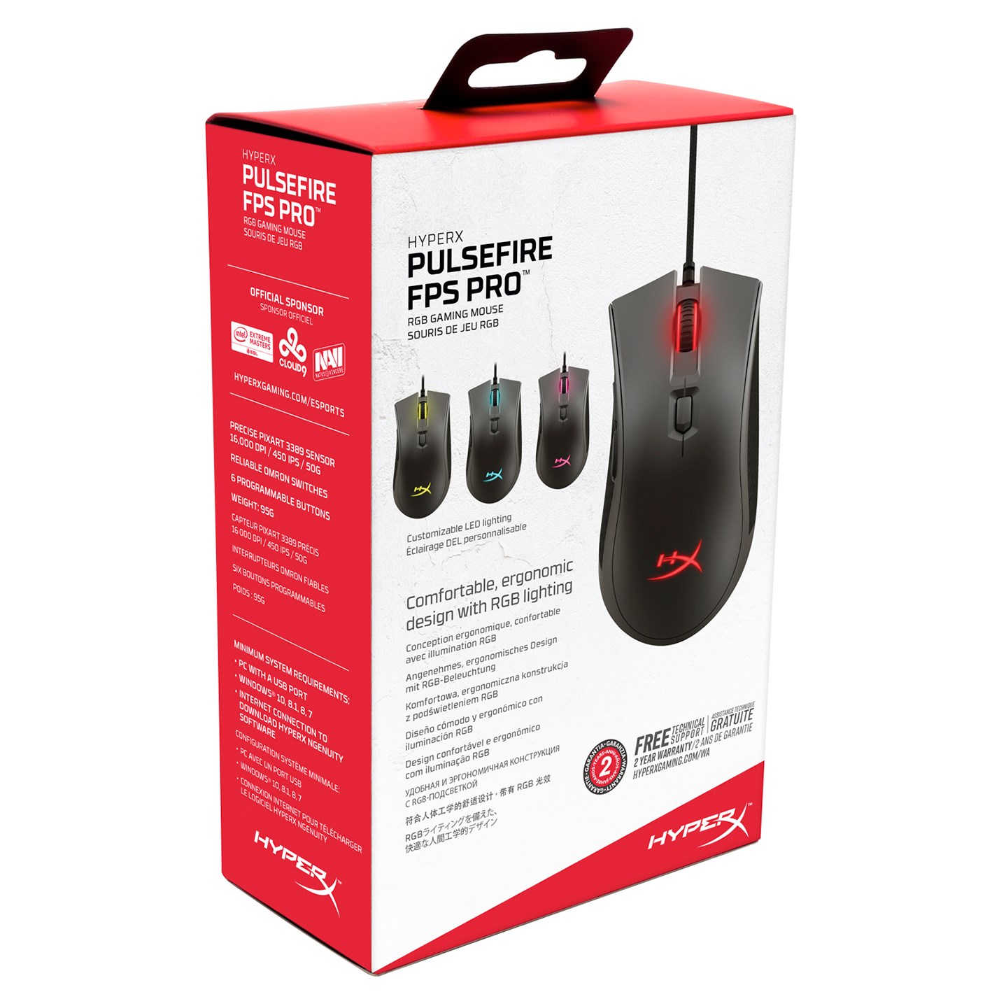 HyperX Pulsefire FPS Pro Gaming Mouse - HX-MC003B | CCL Computers